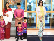 Bà bầu - Thái tử phi Malaysia mới đẻ lần thứ 4, body còn sồ sề nhưng mặt xinh hết chỗ chê