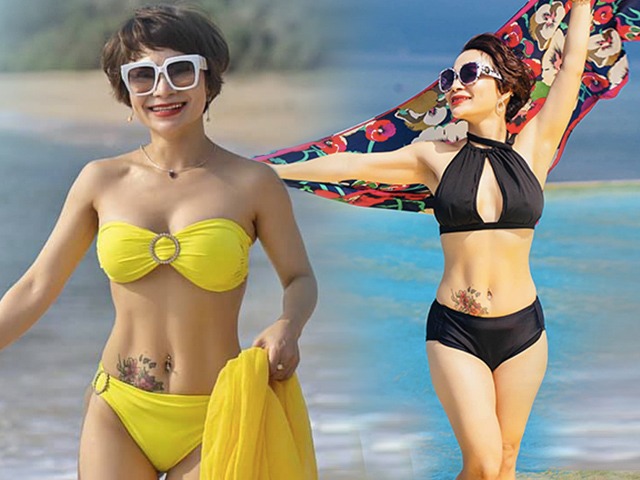 Gặp mẹ 3 con U45 có tới 100 bộ bikini, nghiện diện chỉ vì mê khoe dáng thon