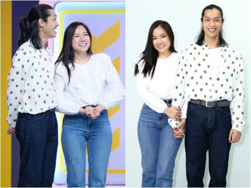 Lý Phương Châu và bạn trai tóc dài tình tứ trong gameshow truyền hình