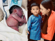 Giải trí - Đứa con trai Hải Băng liều mình giữ lại lúc mới sinh mặt bầm tím, giờ khó nhận ra