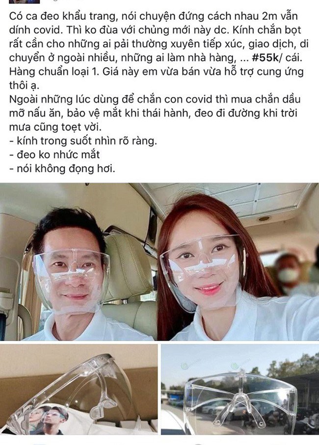 Dịch bùng mạnh, chị em bán hàng online lập tức amp;#34;bắt trendamp;#34; bán kính chắn giọt bắn - 3