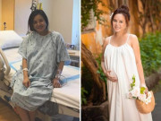Bà bầu - Vy Oanh U40 sắp sinh lần 3 vẫn giữ dáng gọn, khác hẳn lần đầu mặt sưng phù, phá nét