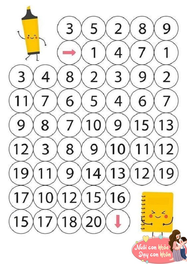 Top 11 bài “Mê cung toán học” chơi dễ dàng, giúp bé 3-6 tuổi học toán ở nhà - 7