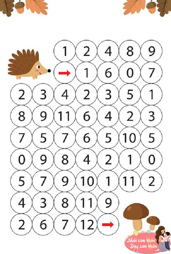 Top 11 bài “Mê cung toán học” chơi dễ dàng, giúp bé 3-6 tuổi học toán ở nhà - 10