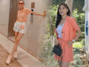 Thời trang - Phương Oanh diện quần short ngắn cũn siêu thanh lịch, hội chị em trót ngắm đều muốn mua ngay