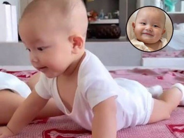 Đang quay clip con gái, Hồ Ngọc Hà giật mình nghe con trai 6 tháng tuổi gọi Mẹ rõ ràng