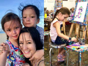 Giải trí - Ngoài vẻ đẹp lai "đốn tim", cặp song sinh nhà Hồng Nhung còn có năng khiếu hơn người