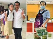 Làm mẹ - Quyền Linh dùng balo của con gái đựng 2,2 tỷ đi từ thiện, làm gương dạy con giản dị