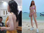 Bà bầu - Hotmom ngực khủng từng bị chê chảy xệ sau sinh, giờ lại 3 vòng hoàn hảo "đâu ra đấy"