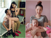 Làm mẹ - Từng hóa thân thành gái làng chơi đầy quyến rũ, vợ Mạc Hồng Quân giờ giản dị chăm hai con