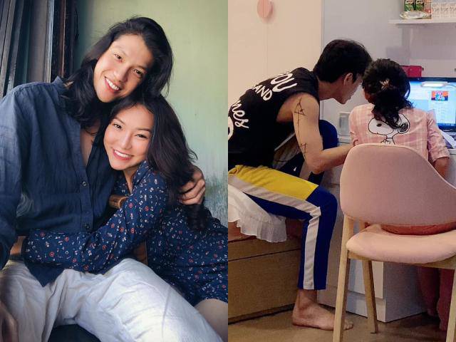 Lý Phương Châu tự hào nhìn bạn trai Hiền Sến dạy con riêng của mình và Lâm Vinh Hải học