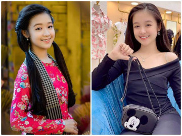 Hoa khôi nhí Cần Thơ nhan sắc nở rộ tuổi 13: Uống 1 lít sữa/ngày, chăm dưỡng da mặt nạ