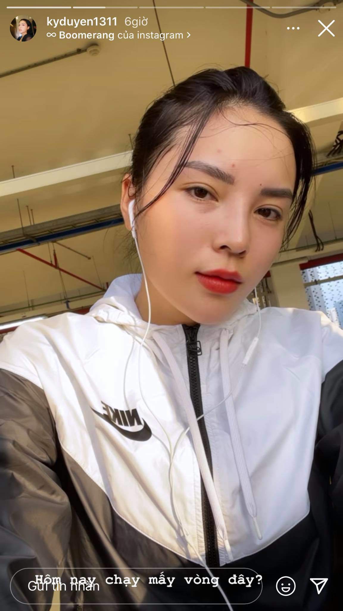 Kỳ Duyên mặc áo gió chạy thể dục, ướt đẫm mồ hôi nhưng có đồng nghĩa giảm cân hiệu quả - 4