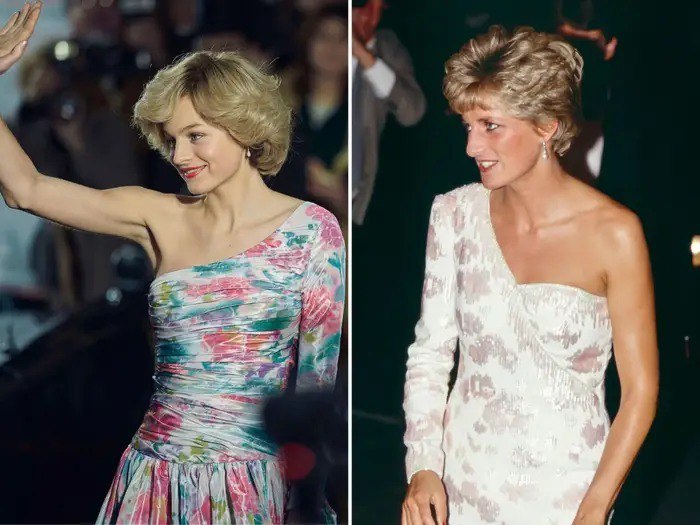 Nể phục tài tái hiện váy áo của cố công nương Diana trên màn ảnh nhỏ - 12