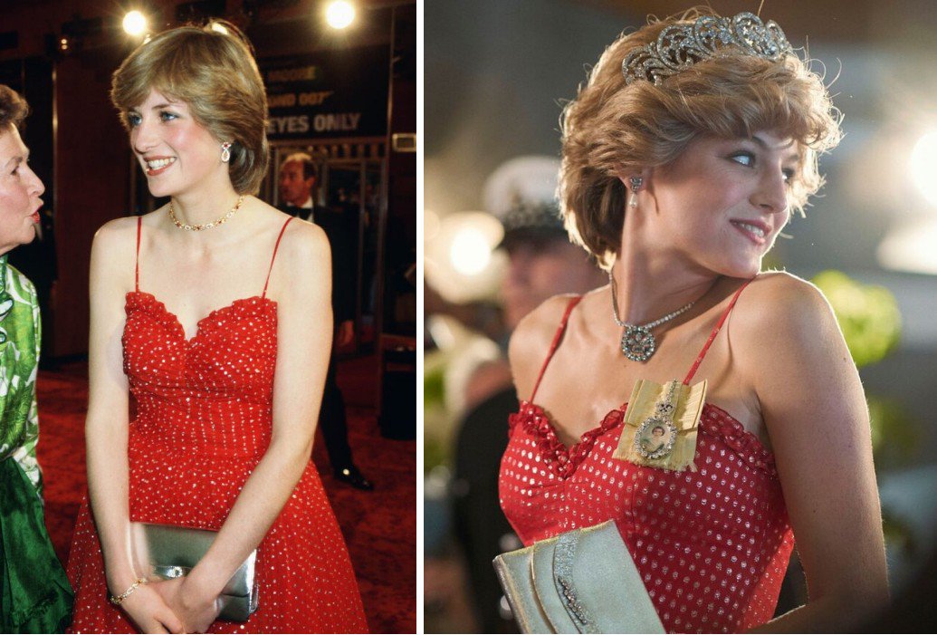 Nể phục tài tái hiện váy áo của cố công nương Diana trên màn ảnh nhỏ - 6