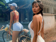 Làm đẹp - Cô nàng 30 mê xê dịch, quanh năm rong ruổi trên xe nhưng vẫn "đốt mắt" với body rực lửa