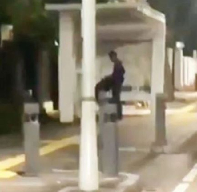 Đôi nam nữ vô tư amp;#34;quan hệamp;#34; khi đang ngồi chờ xe buýt, người đi đường choáng nặng - 2