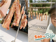 Bếp Eva - Sao vào bếp: Tránh dịch về quê, Trường Giang mang thịt ra phơi, dân mạng đòi "ship" tới tấp