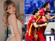 Giải trí - Sao Việt ăn mừng chiến thắng của ĐT Việt Nam, mẫu Tây Andrea làm điều bất ngờ vì Tiến Linh