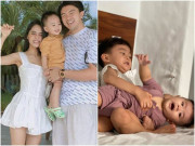 Làm mẹ - Ca nương Kiều Anh chụp vội khoảnh khắc con trai sợ mẹ mắng vì làm em ngã