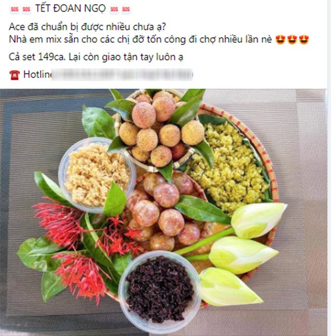 Mẹt cúng Tết Đoan Ngọ amp;#34;sốt xình xịchamp;#34; giá chỉ từ 88.000 đồng, người bán chốt đơn không xuể - 8