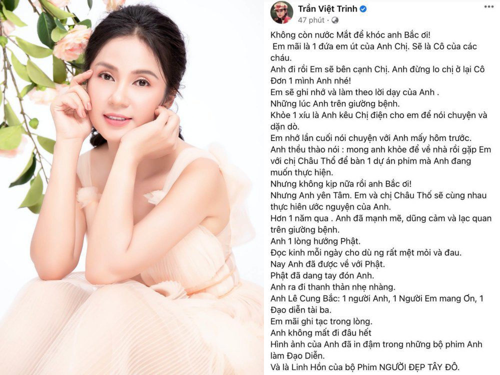 Việt Trinh khóc cạn nước mắt, Trịnh Kim Chi cầu nguyện khi đạo diễn Lê Cung Bắc qua đời - 4