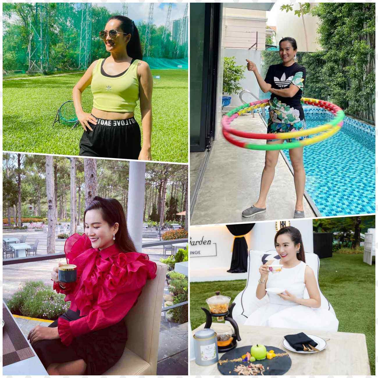 amp;#34;Đụng hàngamp;#34; chiếc váy bầu của Bảo Thanh, bà xã Bình Minh khẳng định style trẻ trung - 1
