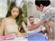 Làm mẹ - Sinh viên Á hậu sáng lên giảng đường xinh đẹp, tối về nhà chăm con cho chồng giản dị