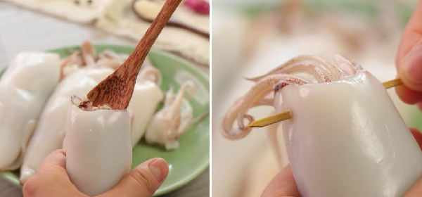Cách làm mực nhồi thịt hấp giòn ngon ăn mãi không ngán - 6
