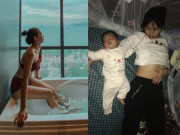 Làm mẹ - Dỗ con ngủ rồi nằm sõng soài, mẹ bỉm đỏ mặt khi xem hình trong điện thoại chồng