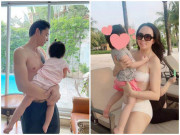 Làm mẹ - Chia tay nhưng Quách Ngọc Ngoan đăng ảnh cởi trần bế con ở nhà Phượng Chanel