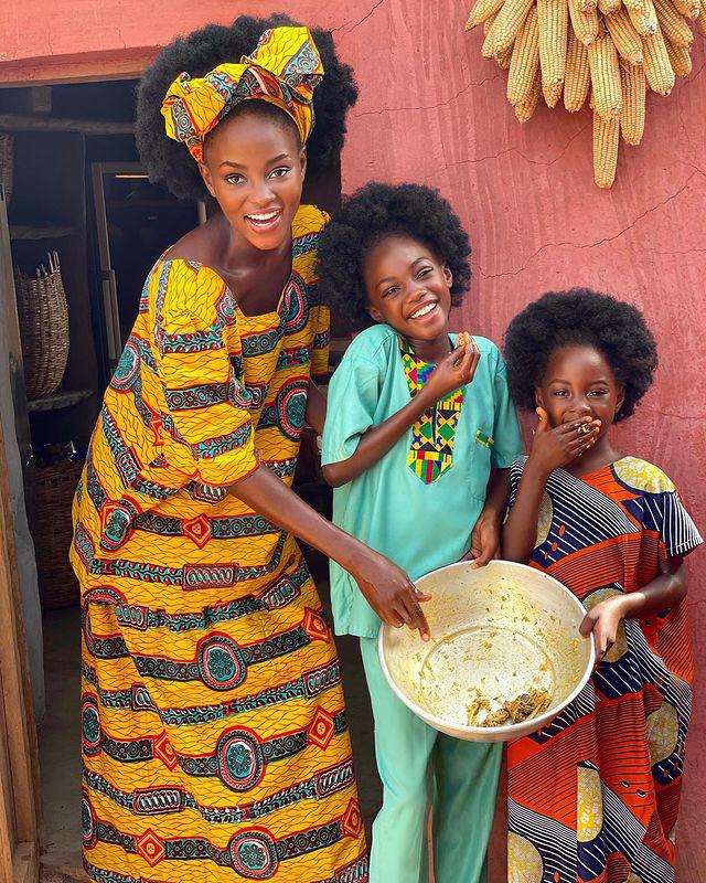 Hoa hậu châu Phi đẹp như tranh vẽ, đẻ ra hai con gái ai cũng trầm trồ - 6