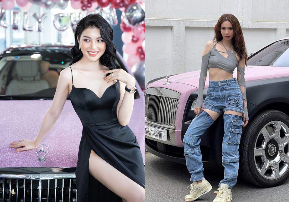 Việc 2 mỹ nhân bỗng dưng khoe 2 mẫu xe có màu sắc giống hệt nhau trở thành nguồn cơn của tin đồn chung bồ.