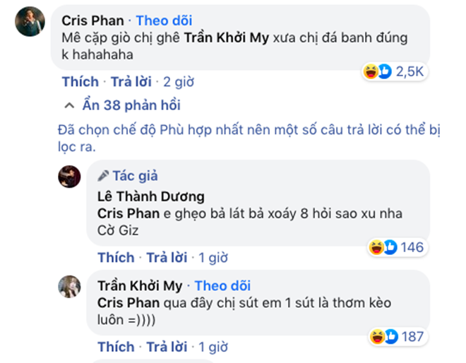 Streamer Cris Phan “cà khịa cặp giò” của Khởi My