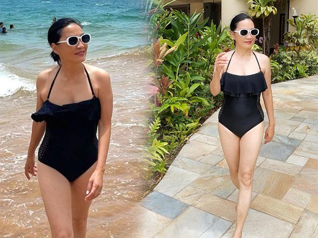 Hồng Đào tự tin khoe body với  bikini ở tuổi U60, bạn thân Hồng Vân nói một câu chí lý