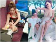 Làm mẹ - Mẹ bỉm sữa khiến hành khách nóng mặt cảnh cúi người chăm con, hớ hênh vòng 1