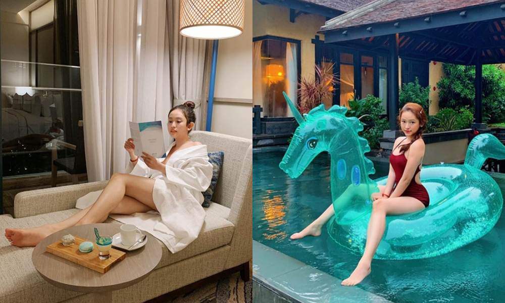 Người đẹp thị phi khẳng định: Những chuyến resort 5 sao ở Việt Nam hoàn toàn nằm trong khả năng chi trả của mình, nên ngừng áp đặt suy nghĩ là phải đi làm ngành mới đi được. Đồng tiền chỉ là phương tiện, xấu hay tốt là do cách nghĩ một số người.