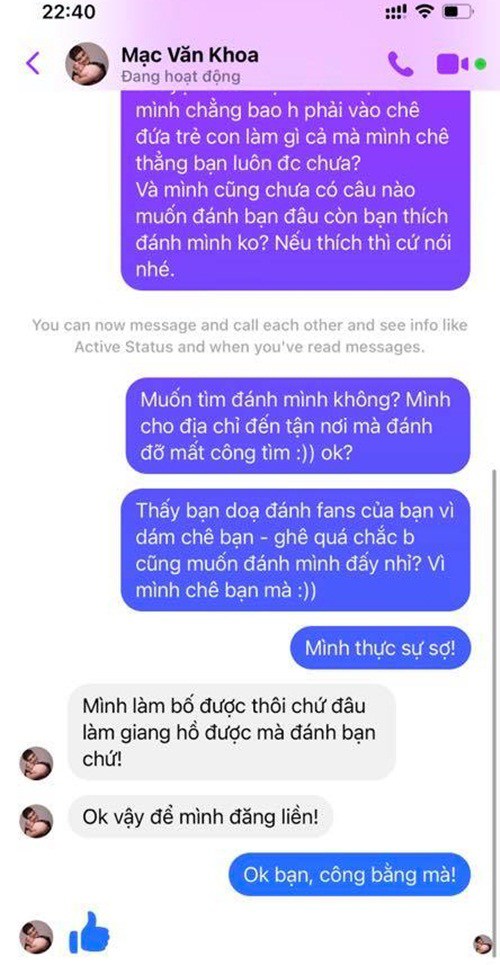 Mạc Văn Khoa đau lòng chat với người chê con gái xấu: Bố mẹ xấu đẻ con đẹp sao được - 7