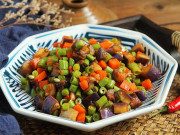 Bếp Eva - Mua được 3 loại củ quả đem xào chung kiểu này lại được món ngon hơn cả thịt