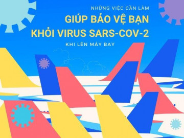 Đi máy bay trong dịch COVID-19, cần làm gì để bảo vệ mình khỏi vi rút SARS-CoV-2?