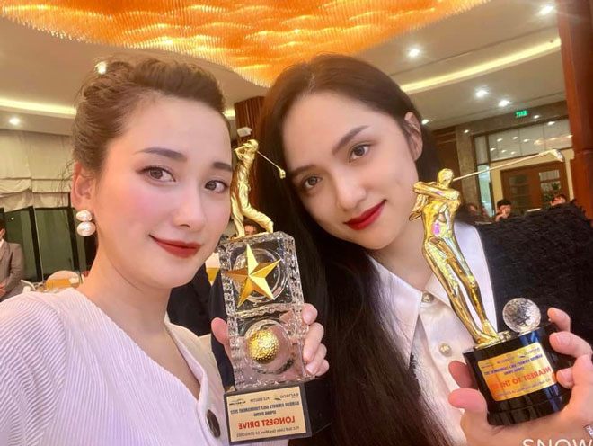 Hương Giang cũng được đánh giá là một golfer chuyên nghiệp khi giành được giải cao trong mùa giải Spring Swing của Bamboo Airways Golf Tournament 2022