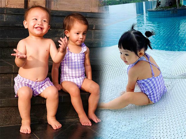 Con gái Đàm Thu Trang và Hồ Ngọc Hà bất phân thắng bại khi đụng bikini