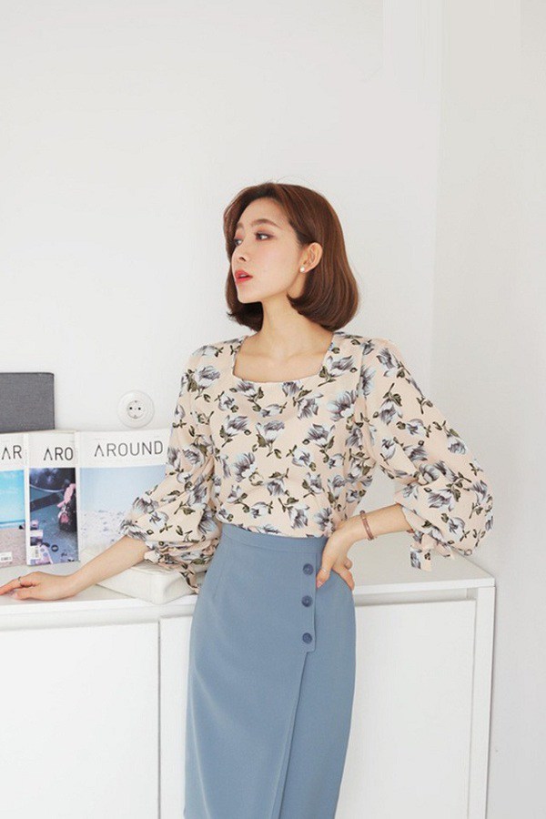 Thì ra mùa xuân hoa nở là vì... chị em nào cũng có ít nhất một chiếc áo blouse hoa - 5