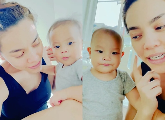 Lisa thể hiện tình cảm với mẹ khi được yêu cầu, còn Leon làm lơ khiến Hồ Ngọc Hà bất lực.