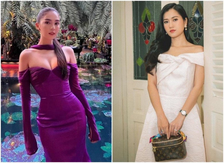 Star beauty at the same age: Ly Nha Ky-Phi Thanh Van is not as strange as Viet Huong-Truong Ngoc Anh - 9