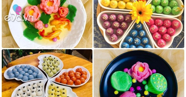 Original Korean New Year, sister showing off colorful vegetarian cake photo, many designs flooded social networks