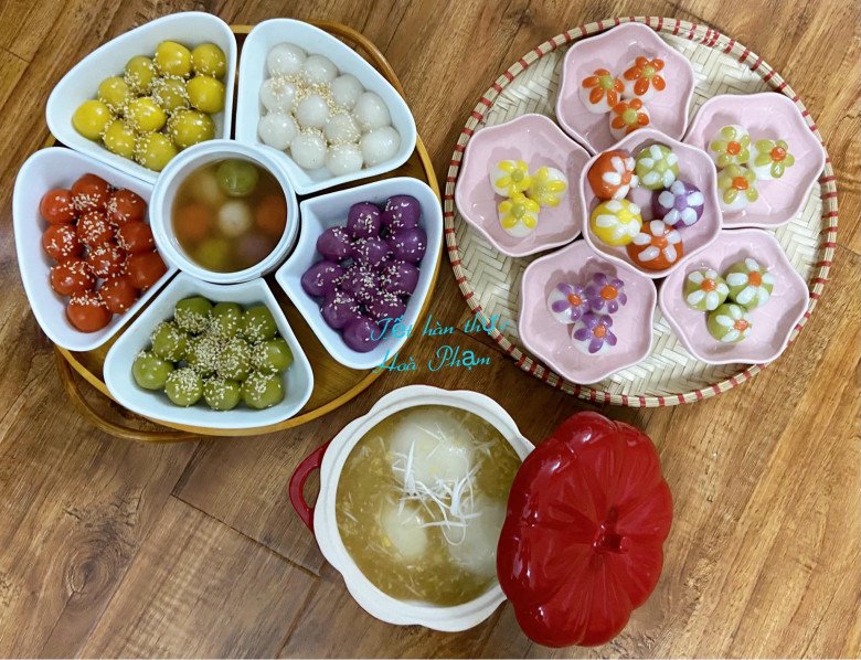 Original Korean New Year, sister showing off photos of vegetarian cakes of all colors, many designs flooded social networks - 16