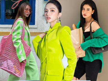 Màu xanh hot trend phủ sóng instagram sao Việt, chị em công sở đua biến tấu