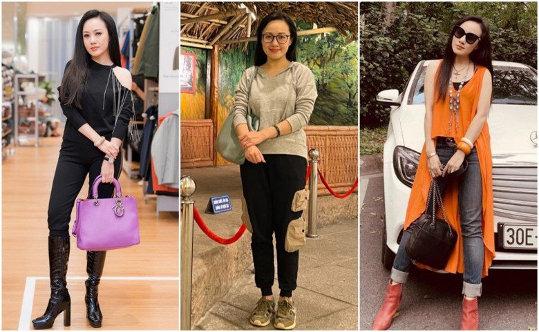 Editor Hoai Anh went to the supermarket to dress too much amp;#34;fireamp;#34;: Wearing hidden pants, sandals, carrying a very expensive small bag - 1