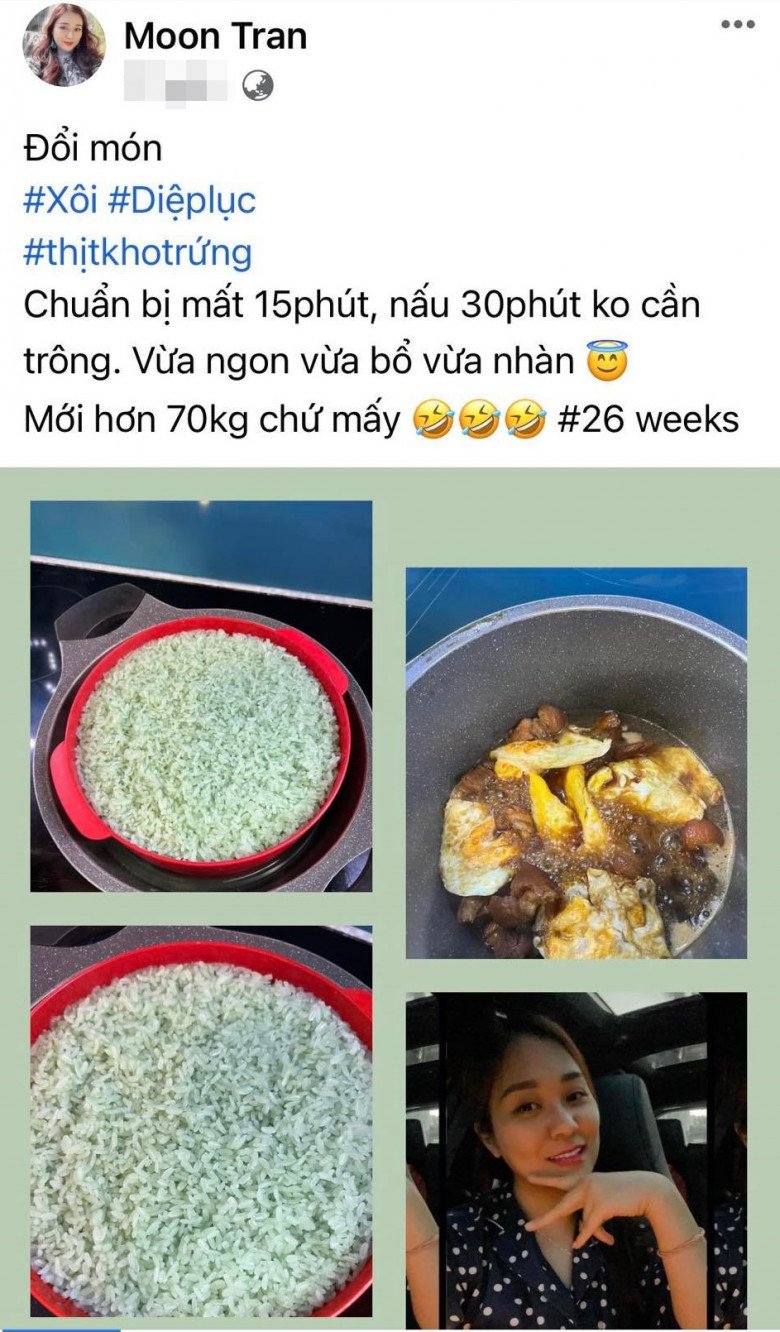 6 months pregnant, Tu Long's wife reveals her true weight, shocking everyone - 1